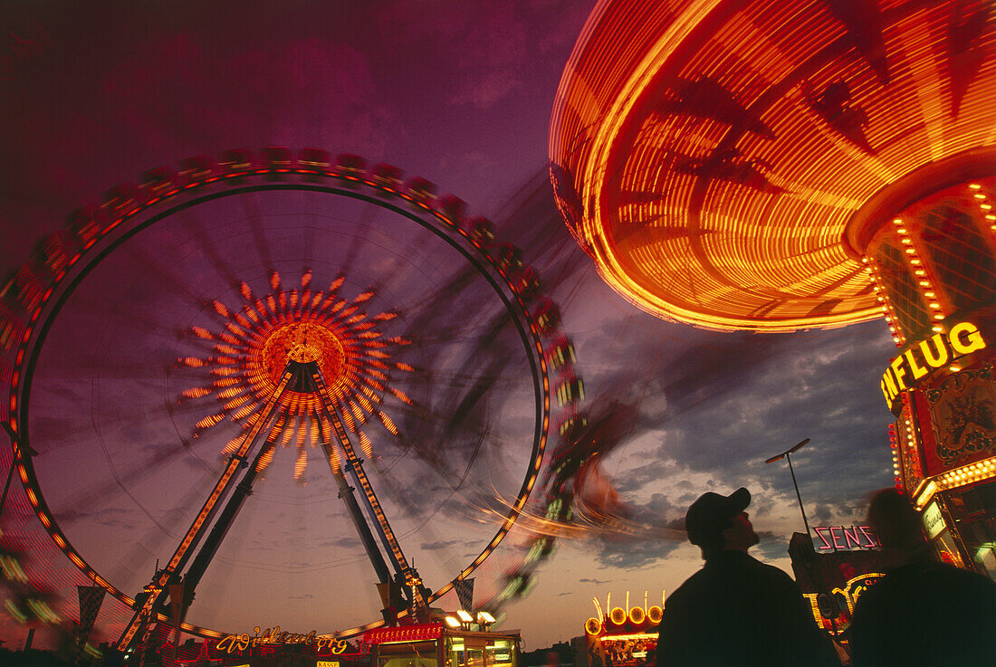 Carousels at the Oktoberfest, Munich