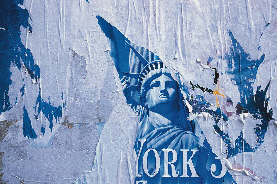 Plakatwand, New York City, New York, USA, Amerika