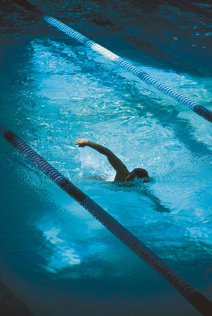 Schwimmer beim Kraulen