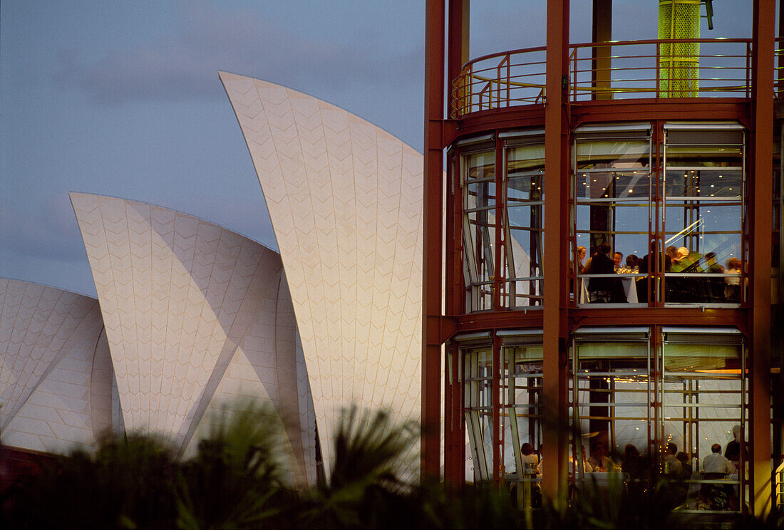 Restaurant Quay vor dem Opera House, Sydney, New South Wales, Australien