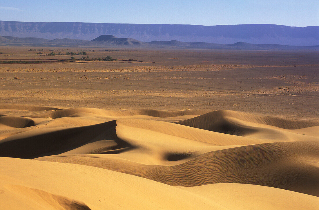Sand Dunes at Tin Fou, Jbel Tadrart, Morocco