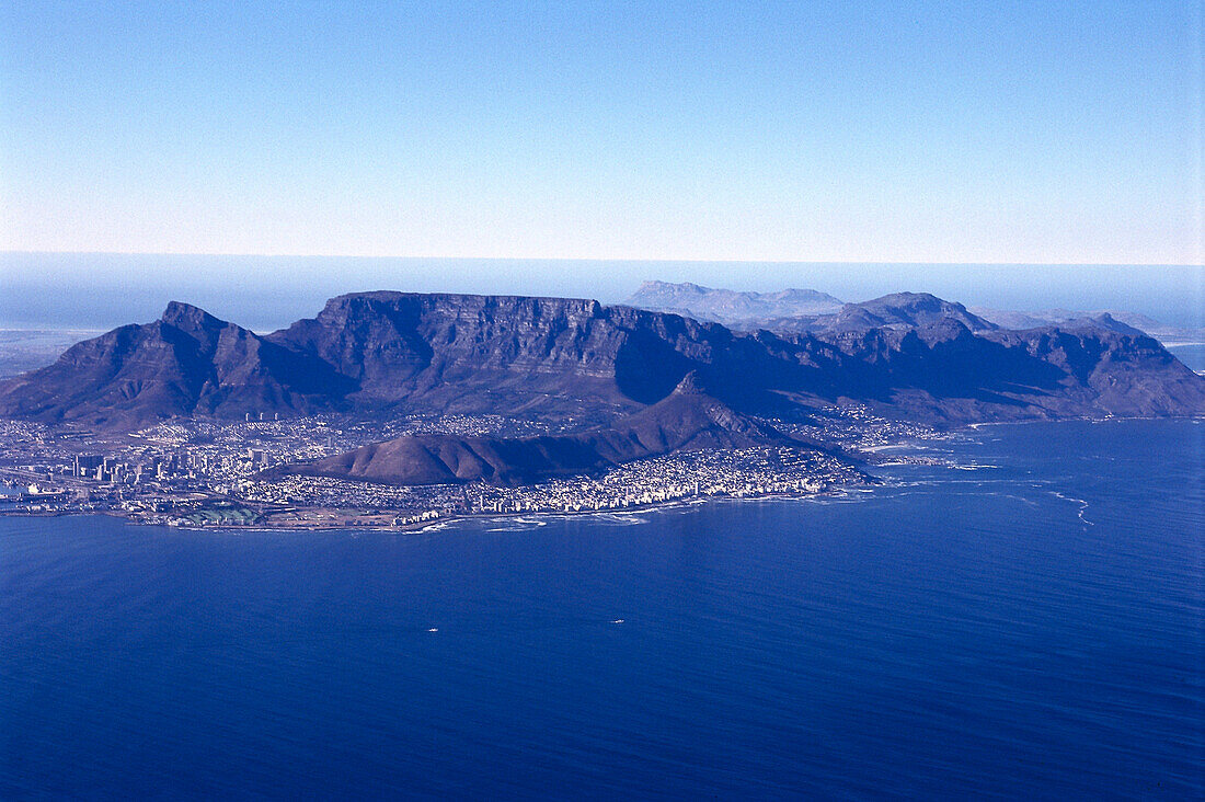 Aerial view of Cape Town and Cape of Good Hope, Cape Town, South Africa, Africa