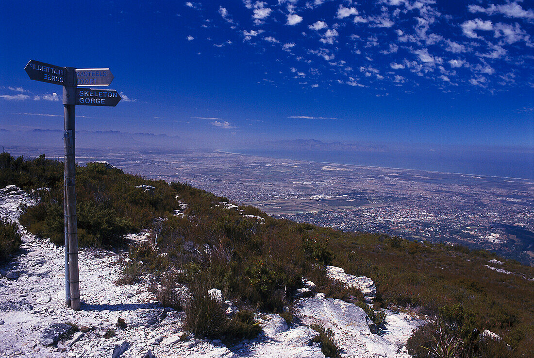 Hiking trails, Table Mountain, Cape Town South Africa