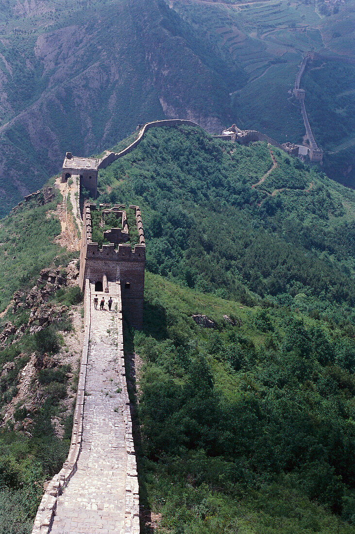Blick auf die chinesiche Mauer, Simitai, China, Asien