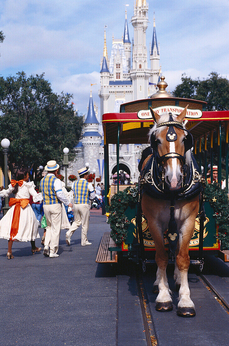 Main Street , Magic Kingdom, Disneyworld, Orlando Florida, USA