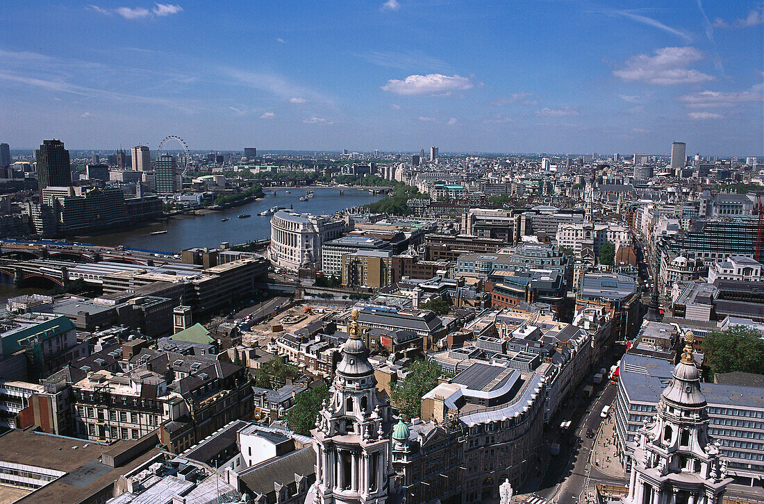 View from St.Pauls on London, London, England, Great Britain