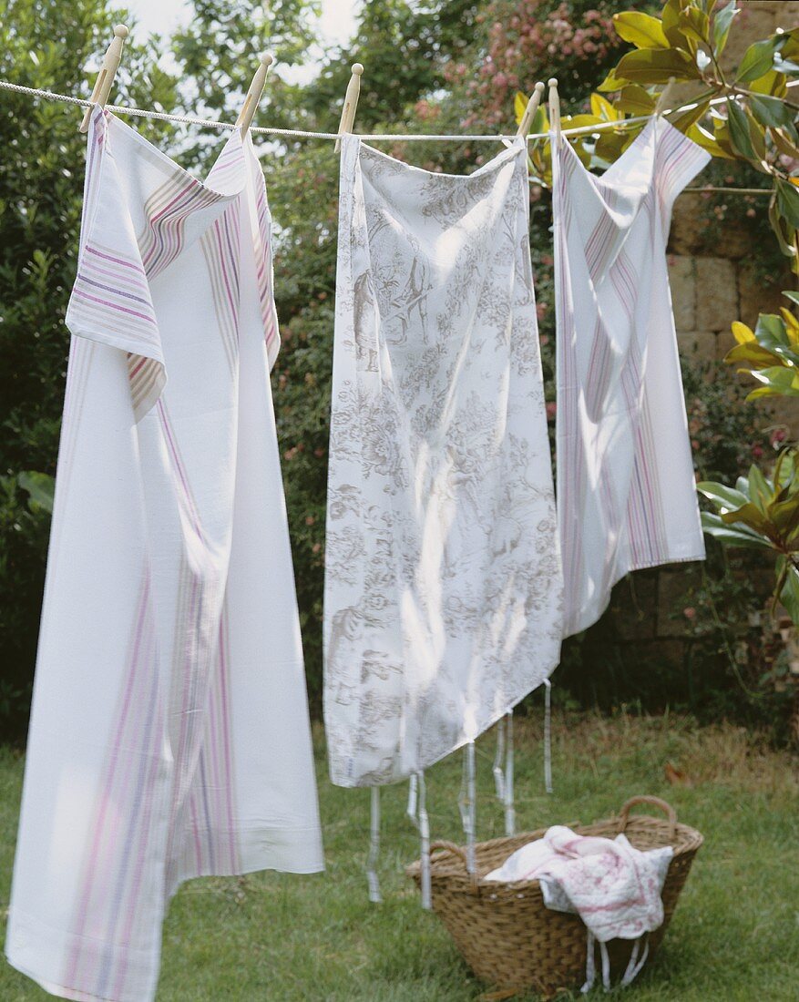 Washing hanging on the line