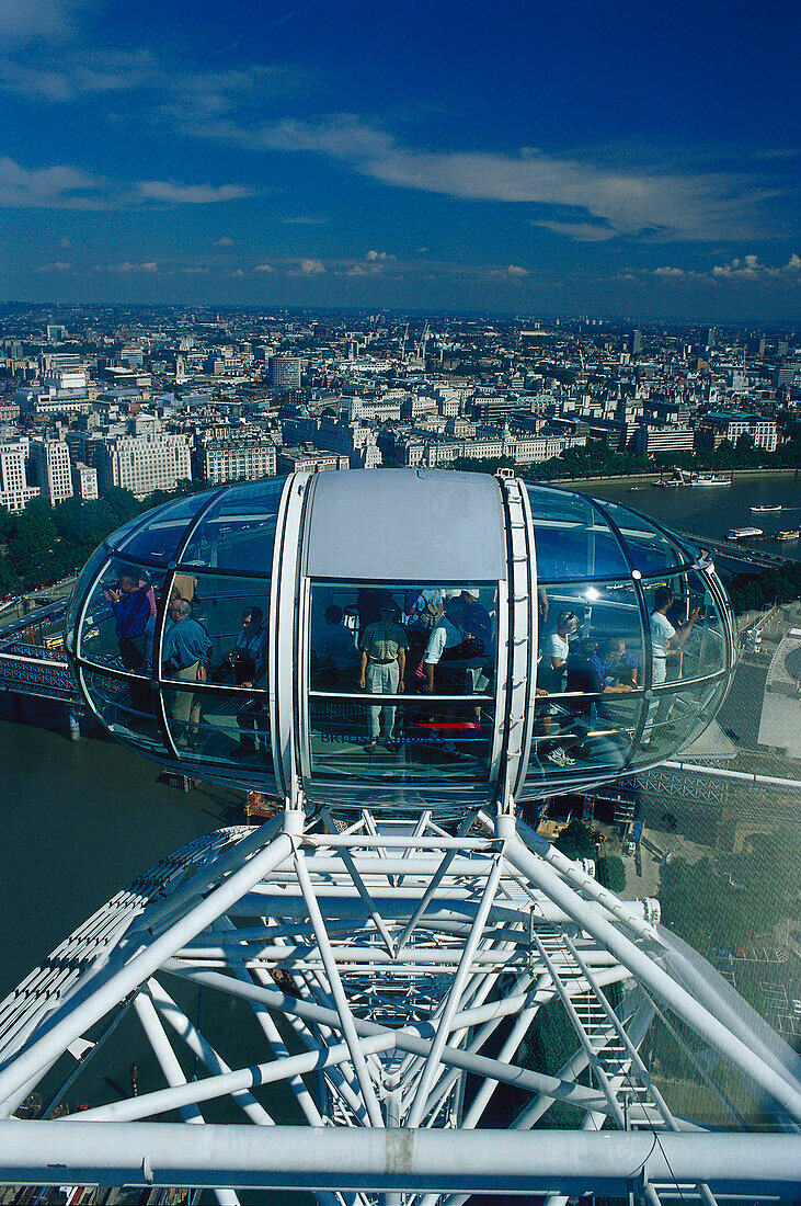 The London Eye cabine, London, England, Great Britain