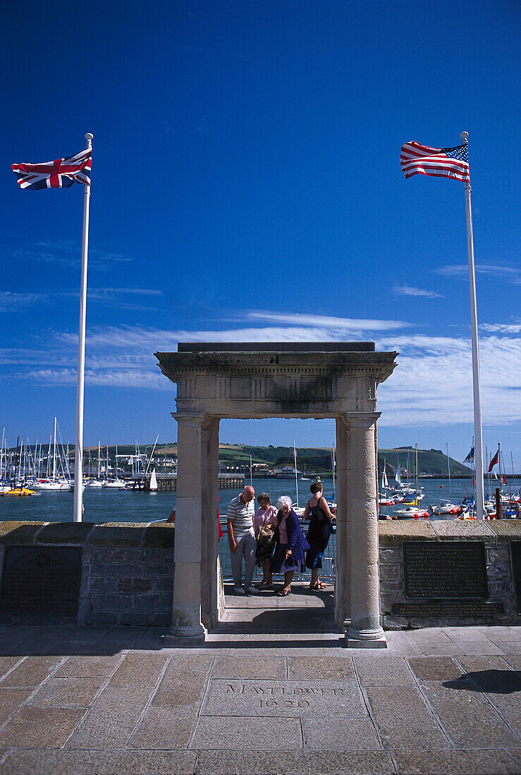 Mayflower Departure Point, Plymouth, Devon, England Great Britain
