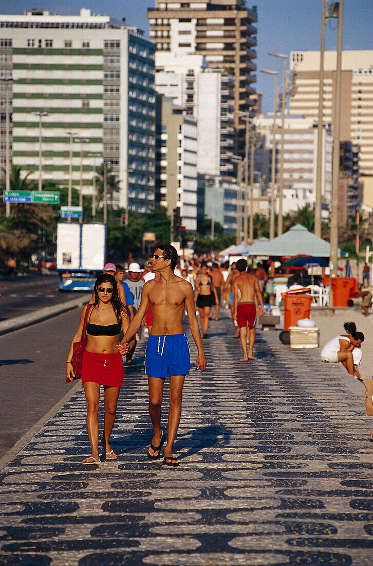 Promenade on Ipanema Beach, Rio de Janeiro Brazil