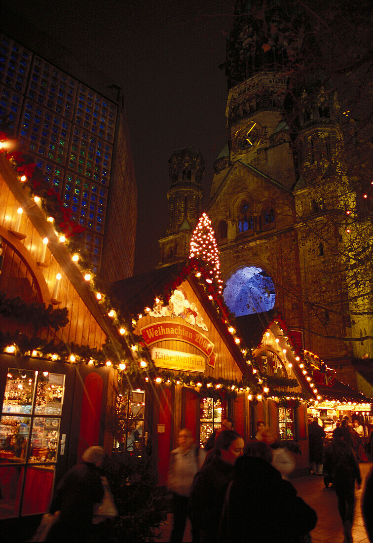 Christmas market, Breitscheidplatz Berlin, Germany