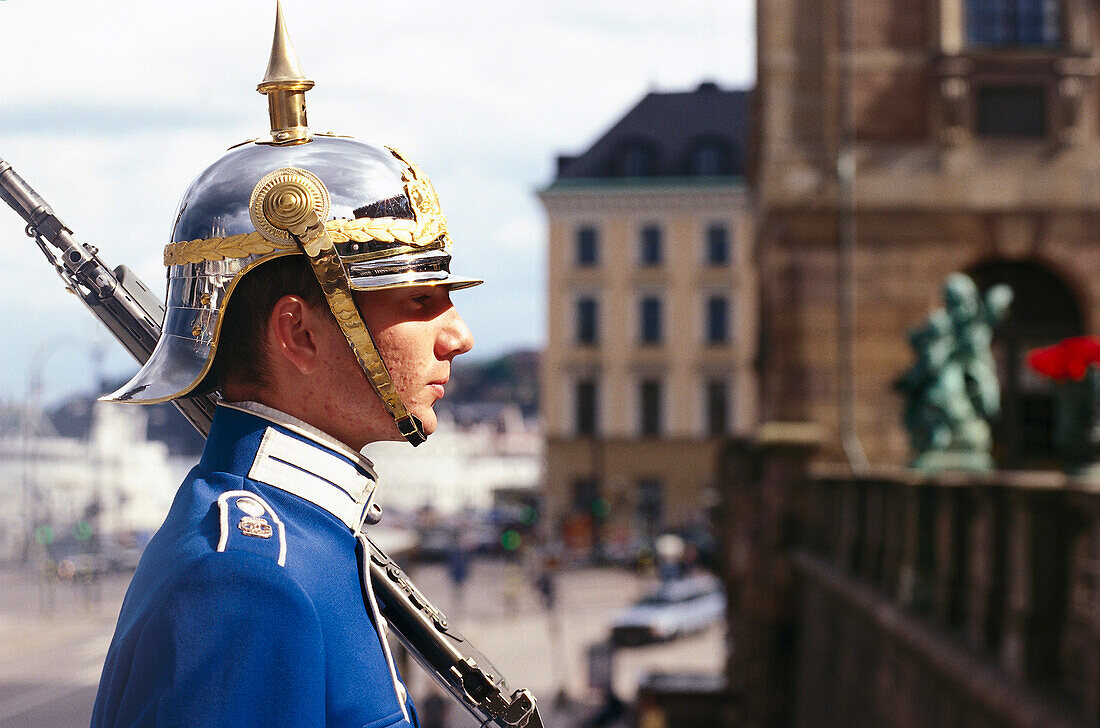 Königlicher Gard, Stockgolmer Schloss, Högvakten, Stockholms slott, Stockholm, Schweden