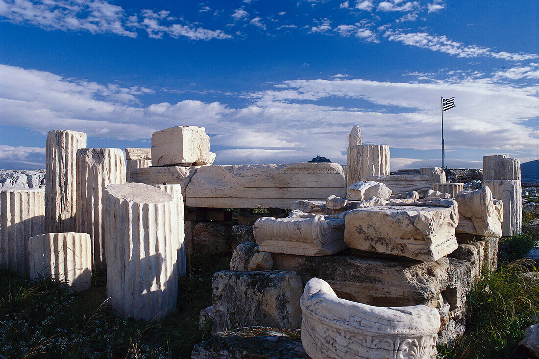 Die Ruinen von Akropolis, Athen, Griechenland