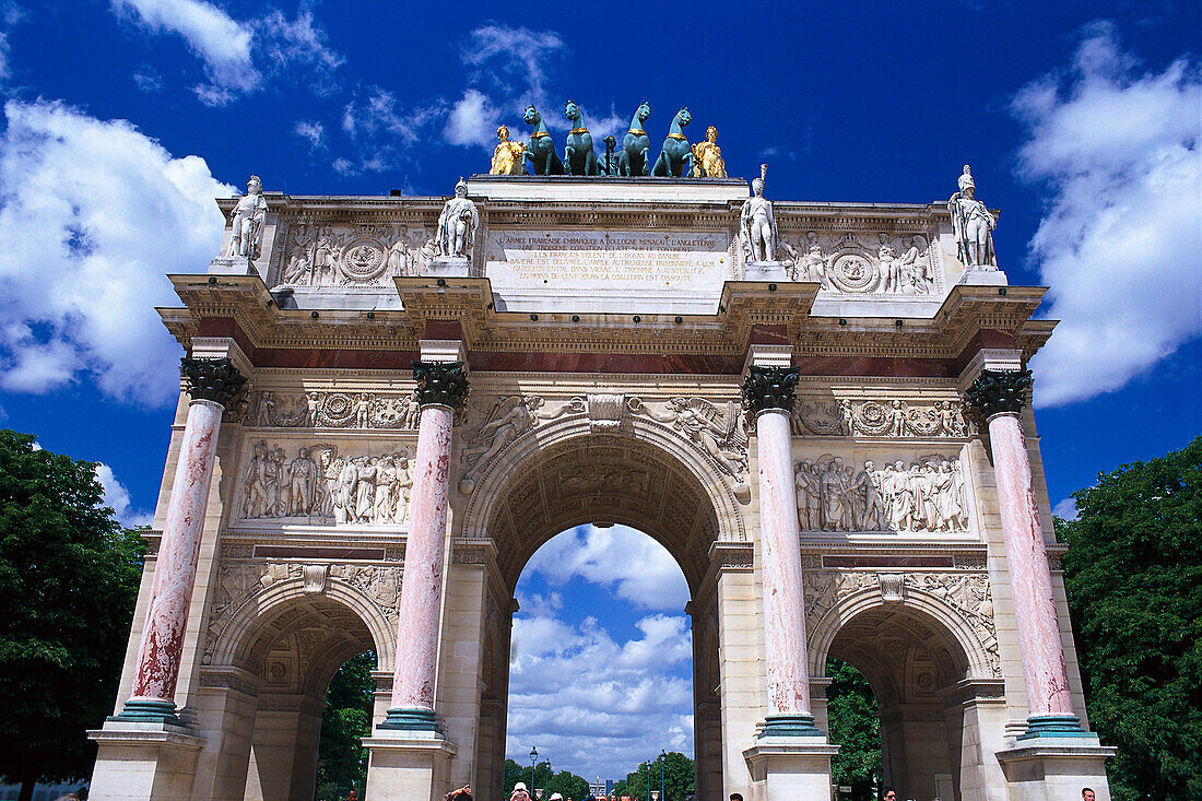 Triumphal arch Arc de Triumphe, Paris, France
