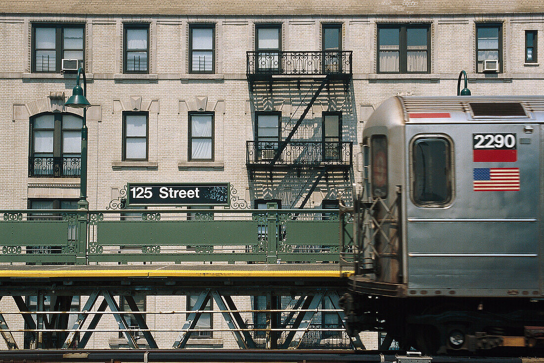 The Subway at 125th Street, Manhattan, New York City, New York, USA