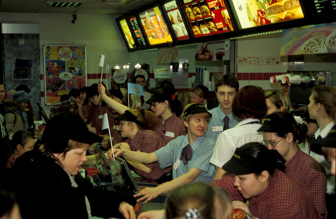 MacDonalds madness, St. Petersburg Russia
