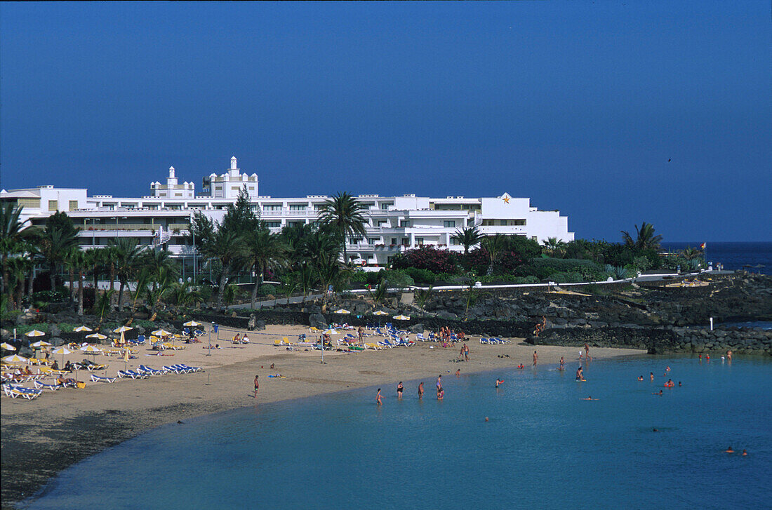 Strand Playa Blanca , Lanzarote Kanarische Inseln, Spanien