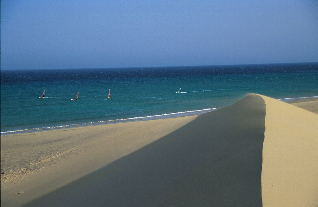 Playa de Sotavento de Jandia, Fuerteventura, Kanaren, Spanien Europa