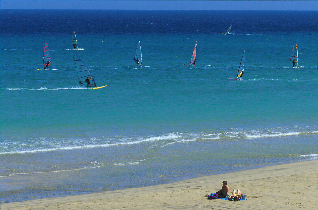 Playa de Sotavento de Jandia, Fuerteventura, Kanarische Inseln Spanien