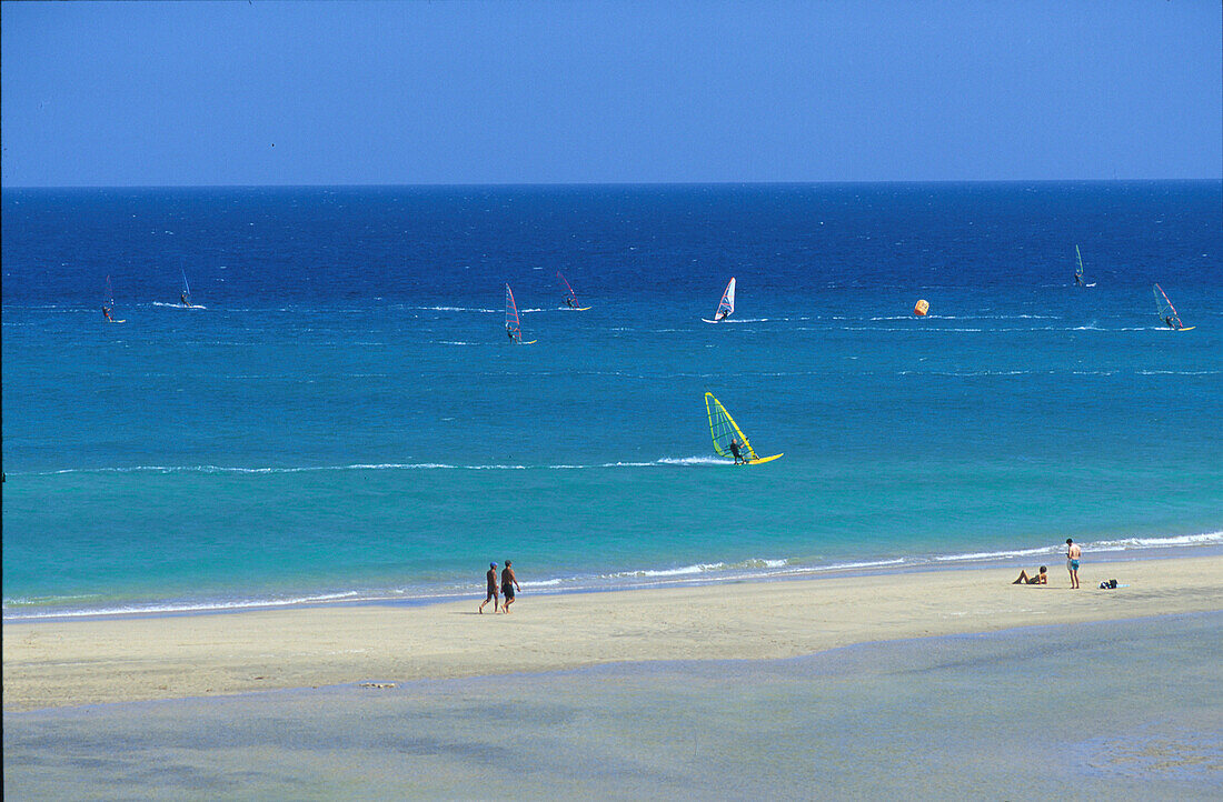 Playa de Sotavento de Jandia, Fuerteventura, Kanarische Inseln Spanien, Europa