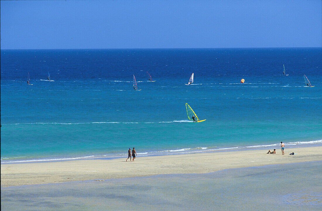 Playa de Sotavento de Jandia, Fuerteventura, Kanarische Inseln, Spanien, Europa