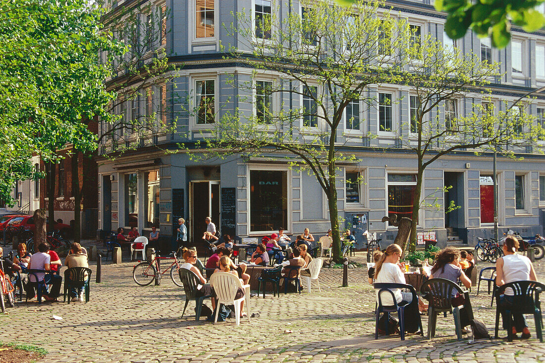Street Café, Hein-Köllisch-Platz, St. Pauli, Hamburg Germany