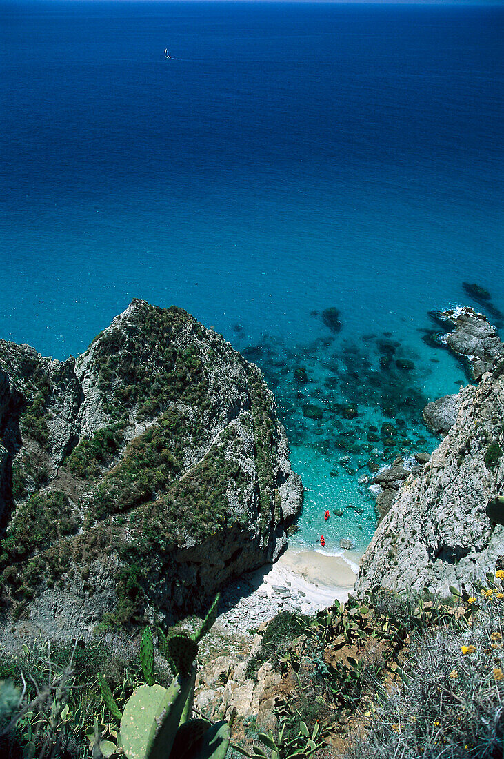 Capo Vaticano, Beach from Tropea Calabria, Italy