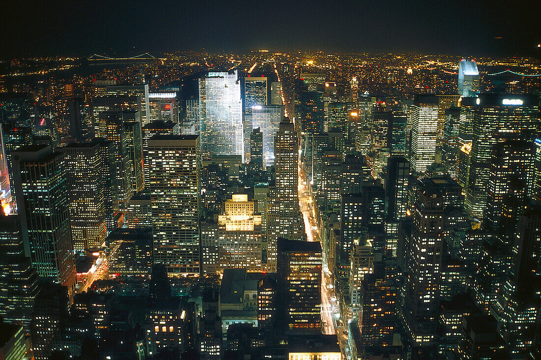 View from Empire State Building, Manhattan, NYC, USA