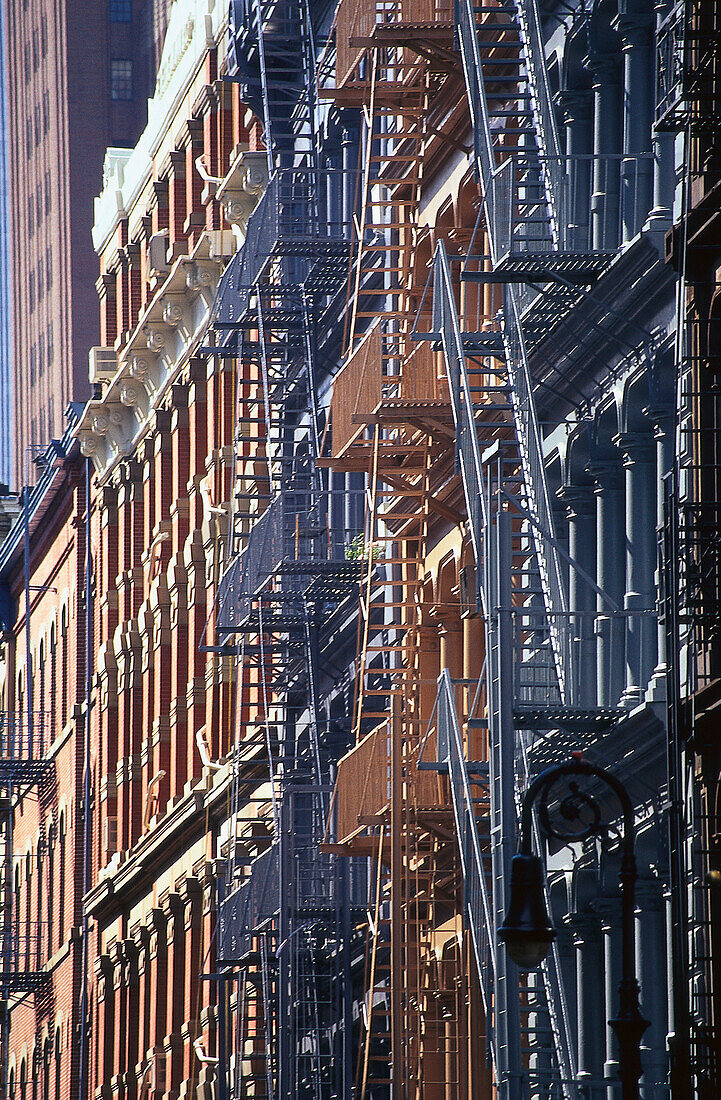 Facade of the Cast Iron Building, Green Street, Soho, Manhattan, New York City, USA, America