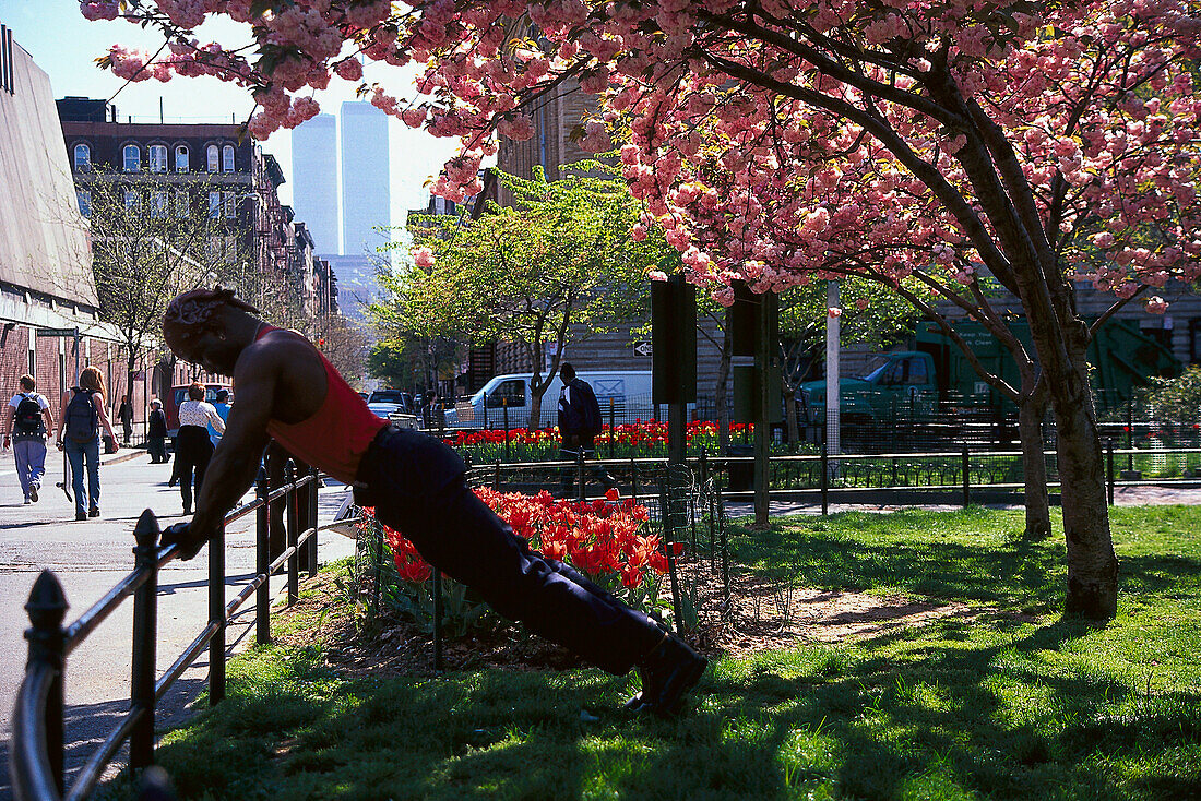 Fitness, Washington Square, Greenwich Village, Manhattan New York, USA