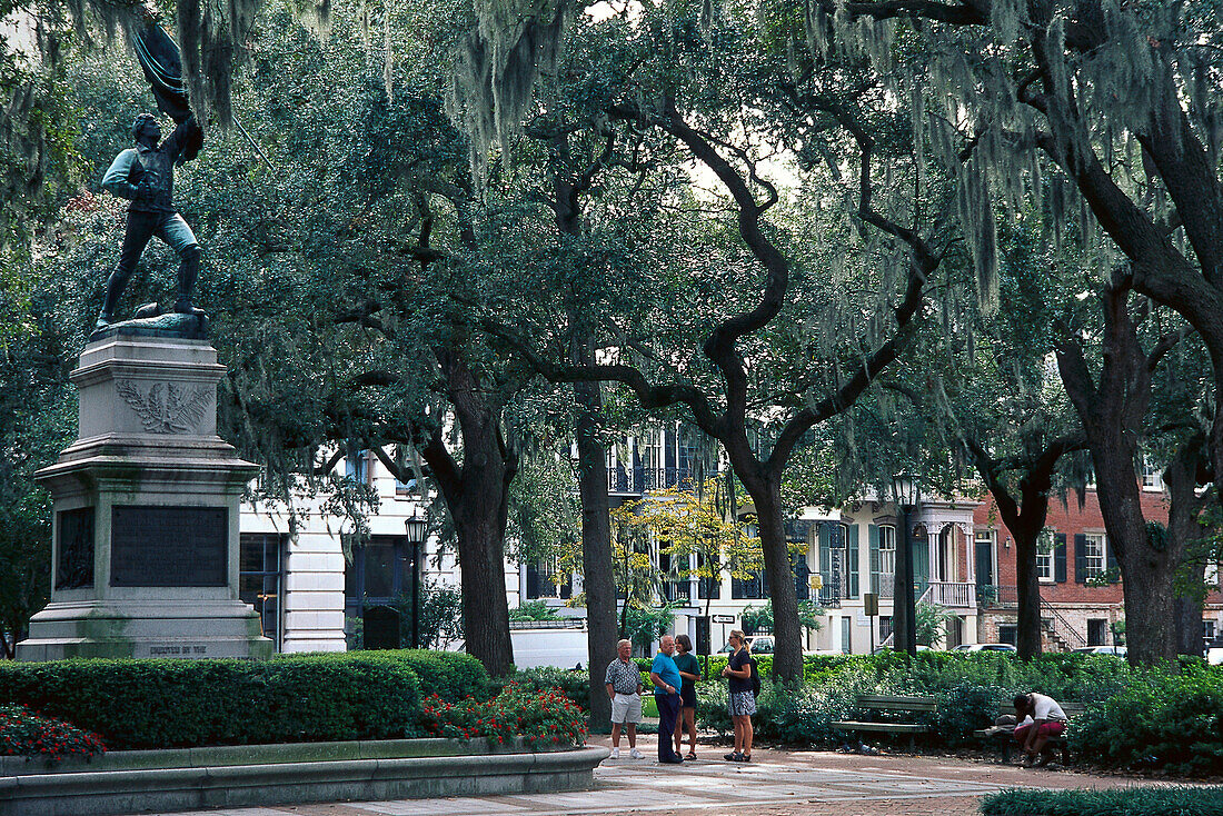 Memorial, Old Town, Savannah Georgia, USA