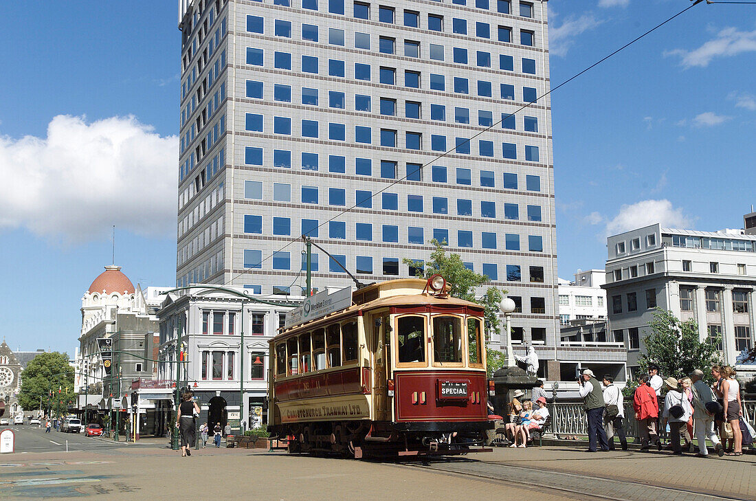 Tramway in christchurch, travel train