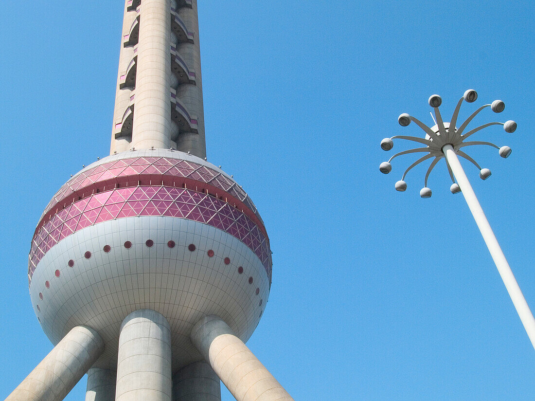 Detail des Oriental Pearl Tower, Shanghai, China