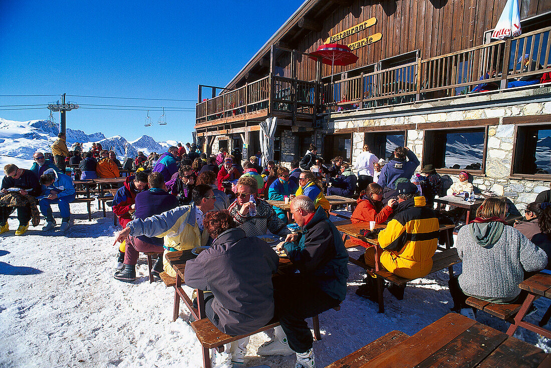 Skiing, Tignes, Savoie France