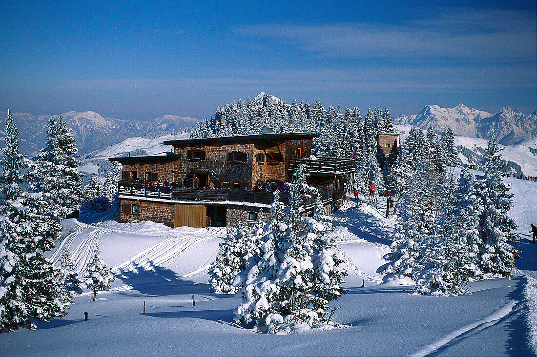 Ski Lodge, Ski Region Kitzbuehel Tyrol, Austria