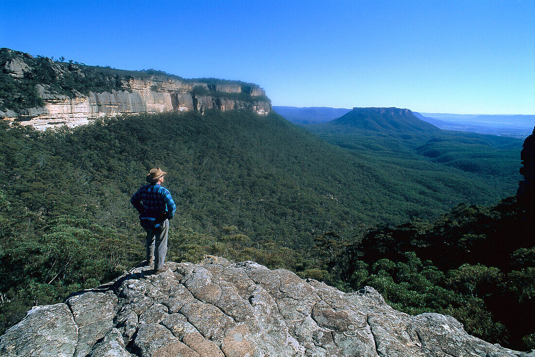 View from Baal Bone Gap, Garden of Stone NP NSW, Australia