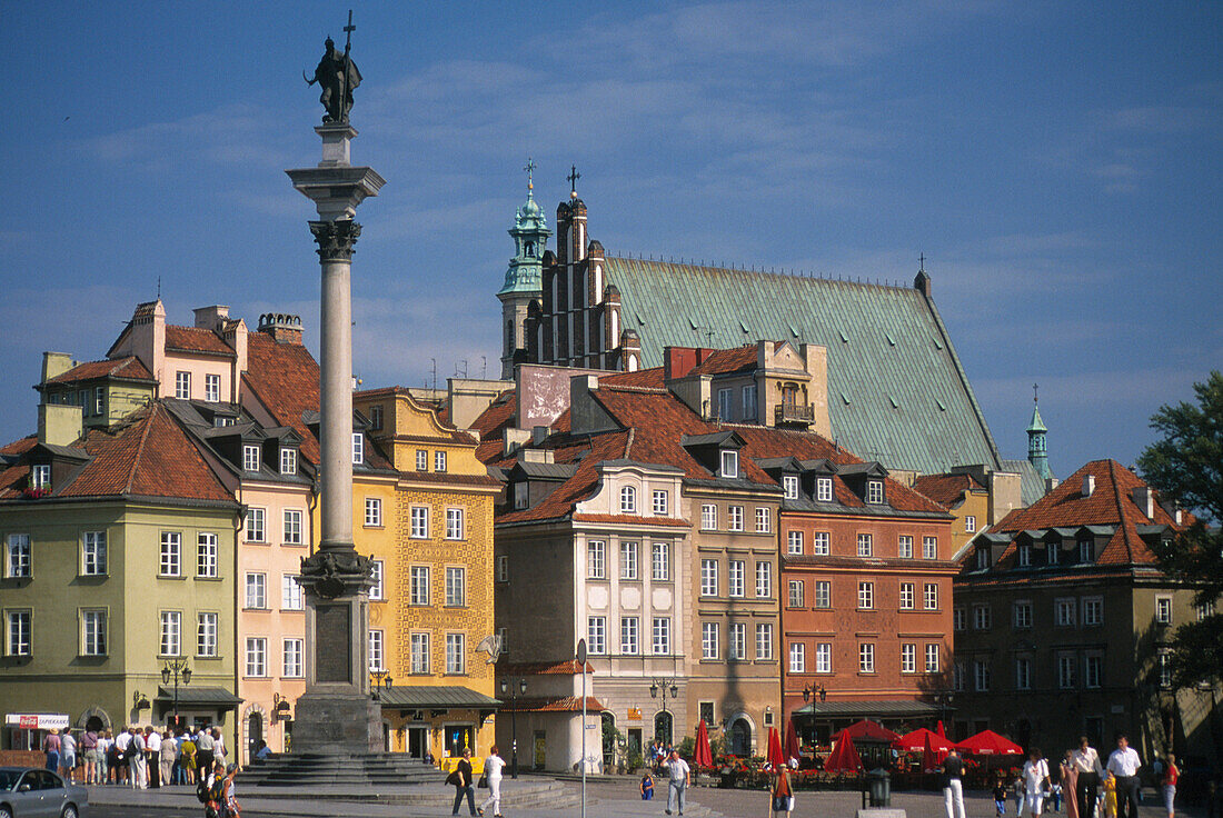 King Zygmunt's column in front of the Royal Castle, Warsaw Poland