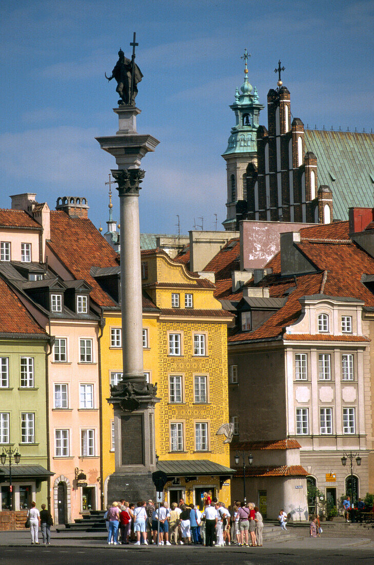 King Zygmunt's column in the Royal Square, Warsaw Poland