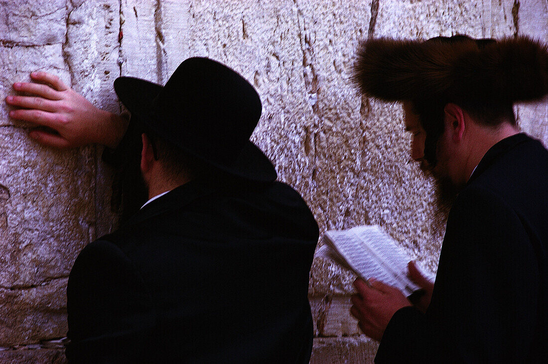 Betende an der Klagemauer, Jerusalem Israel