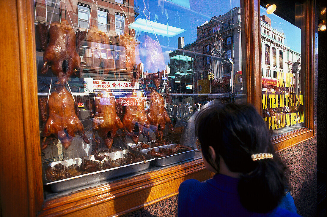 Chinesisches Restaurant, Chinatown New York, USA