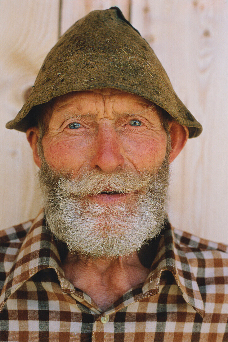 Portrait of mountain farmer from Alpbach, Tyrol, Austria