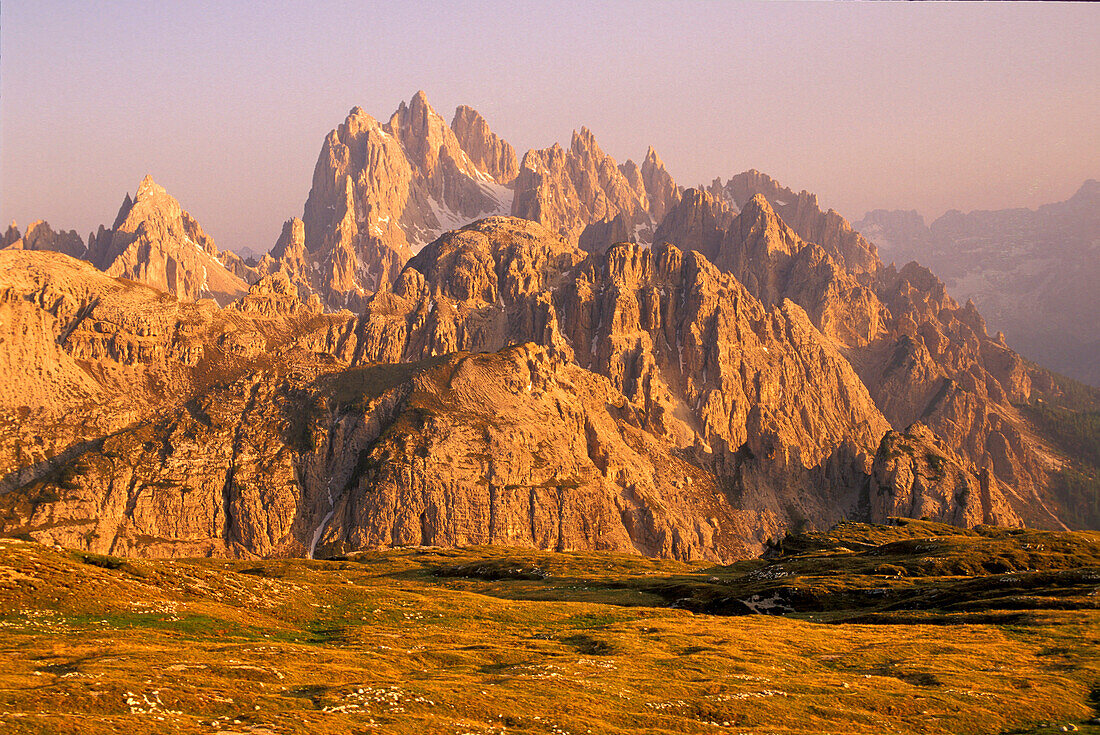 View at the Cadini Range, South Tyrol, Italy