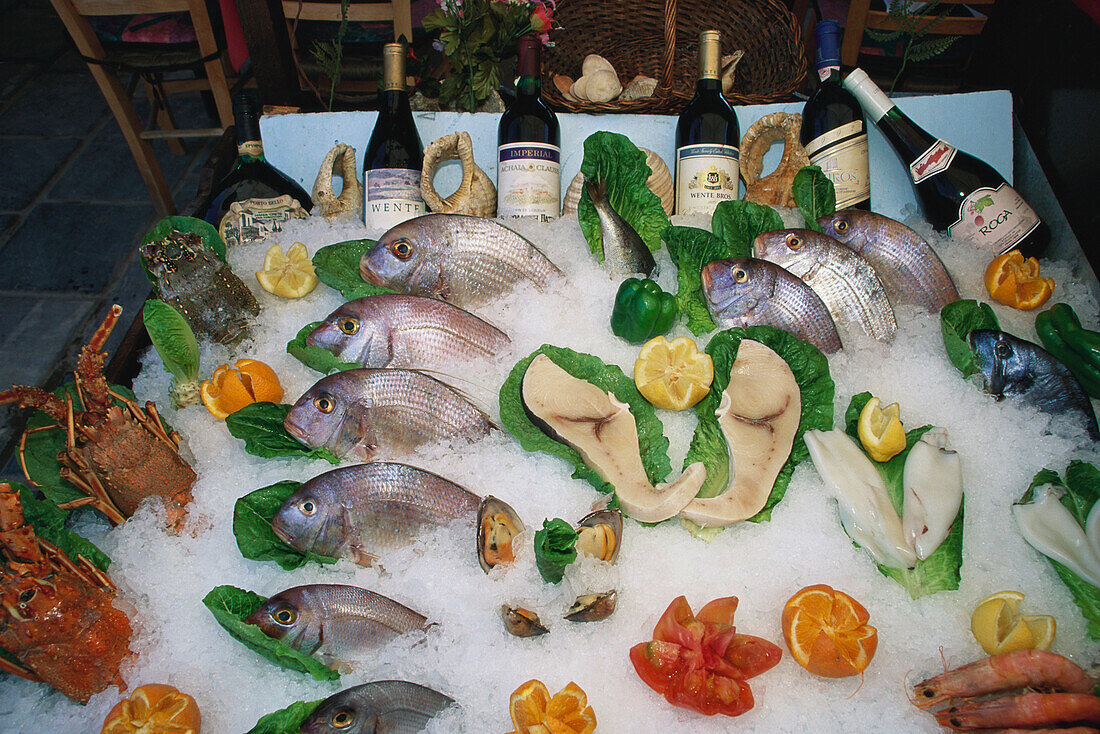 Frischer Fisch, Kreta Griechenland Kreta Griechenland