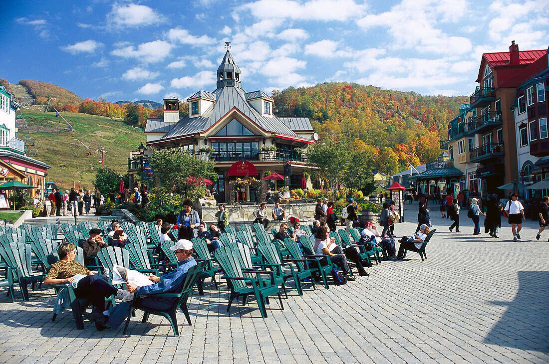 Street life, Mont Tremblant, Prov. Quebec Canada