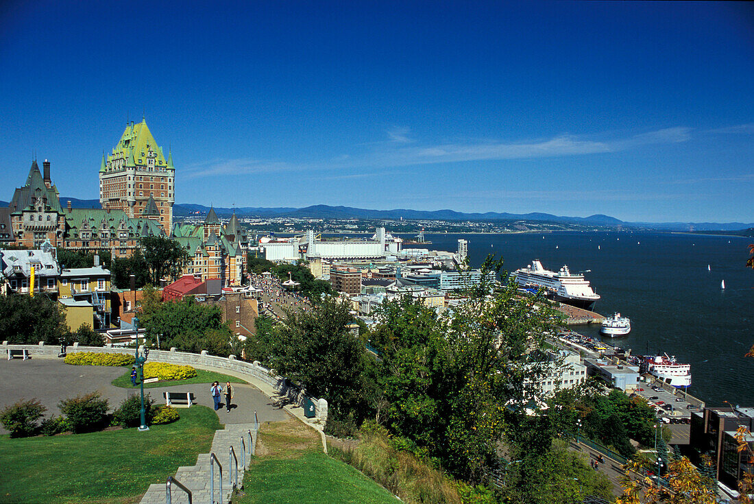 Chateau Frontenac, St. Lawrence River, Quebec, Canada