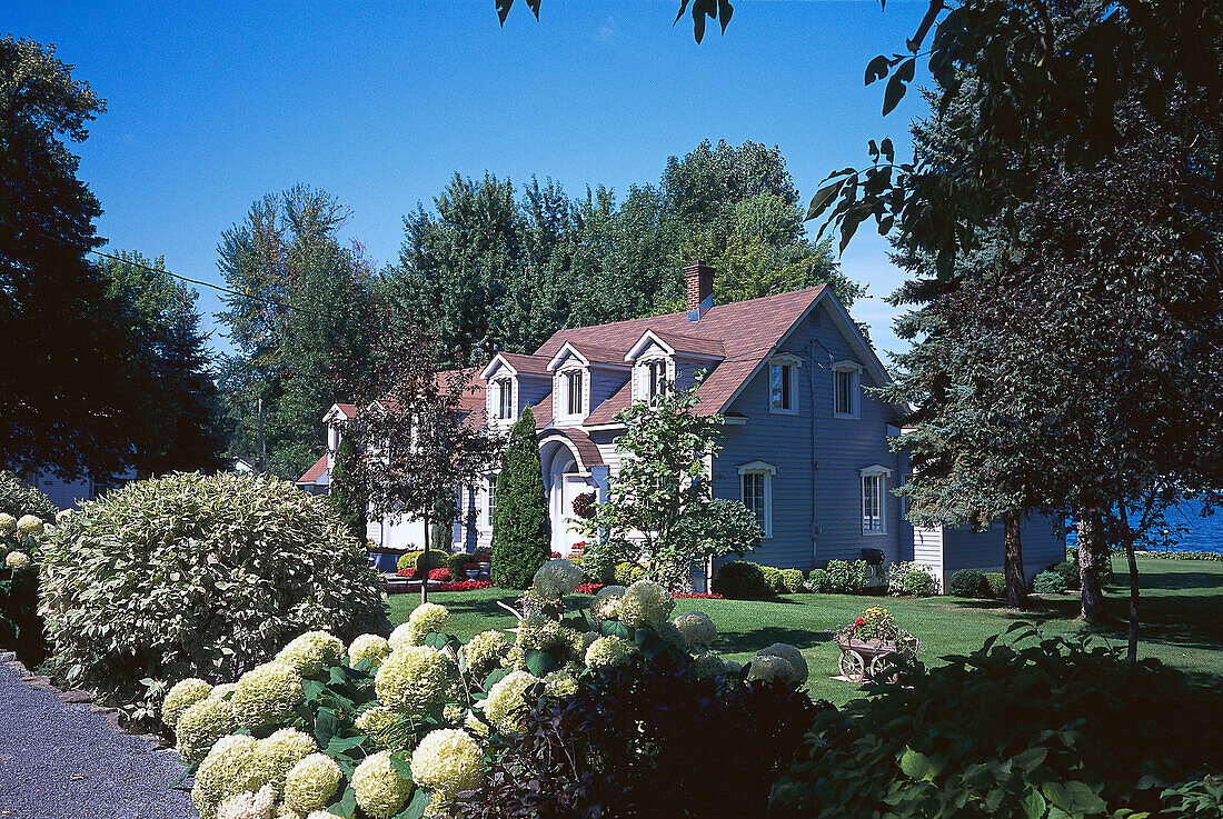 House and Garden, Lery, near St. Lawrence R. Prov. Quebec, Canada