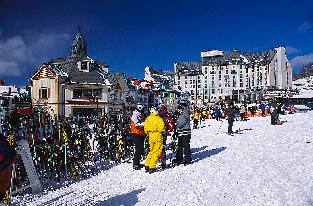 Skiing, Mont Tremblant, Provinz Quebec Canada