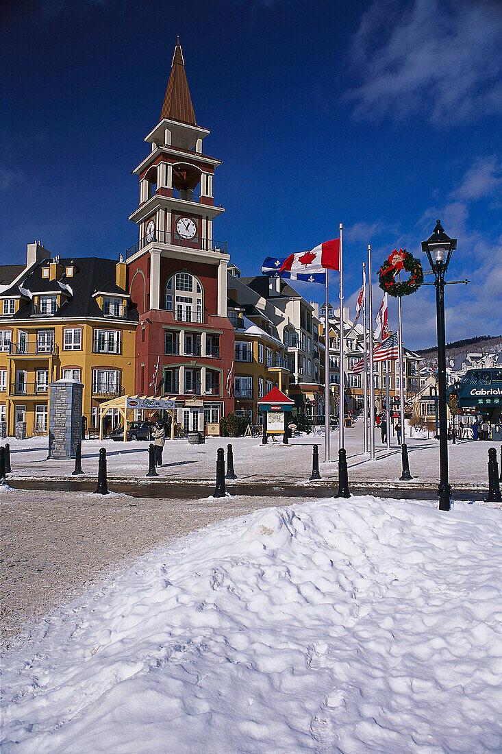 Mont Tremblant, Winter, Provinz Quebec Canada