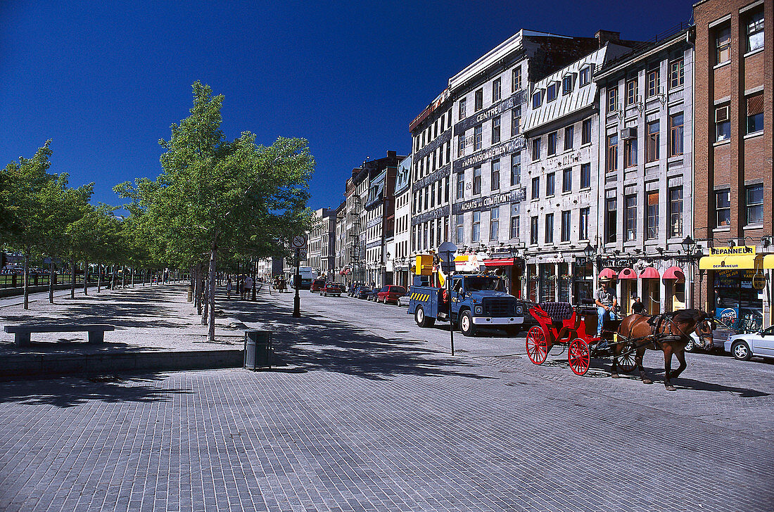 Rue de la Commune, Old Town, Montreal Prov. Quebec, Canada