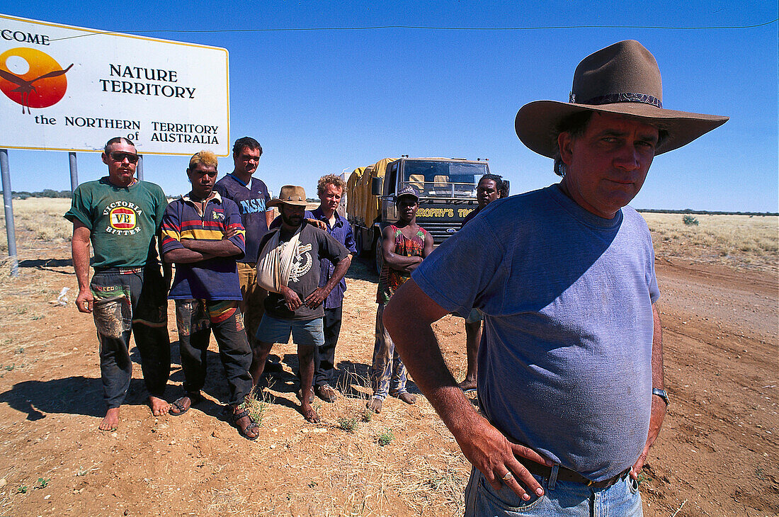 Fred Brophy's Boxing Crew, Outback, Australia